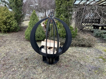 Костровая чаша из металла Глобус